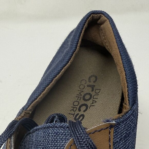 Crocs Santa Cruz Playa Shoes Mens 11 Blue Denim Brown Lace Up Comfort Preppy main image 4